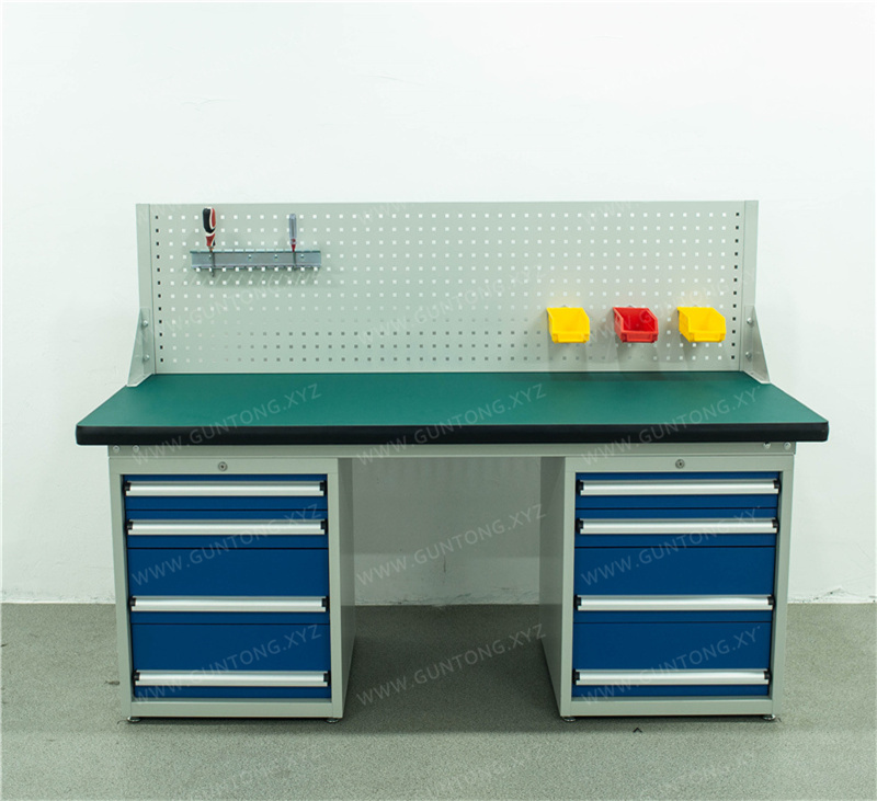 Single-Hanging-Board Dual-4-Drawer Composite Workbench